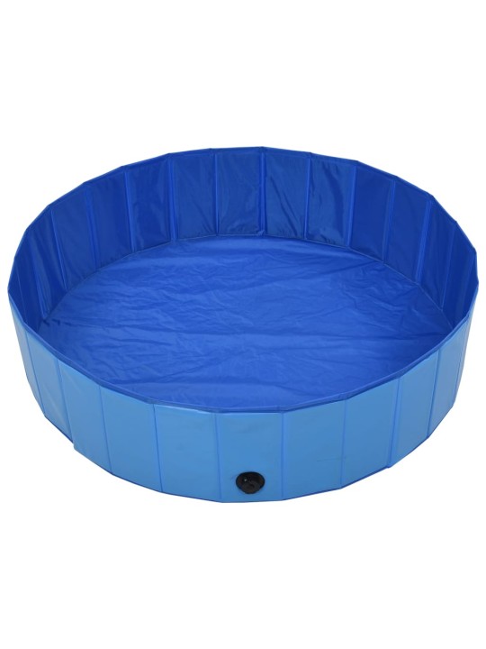Sulankstomas baseinas šunims, mėlynos spalvos, 120x30cm, PVC