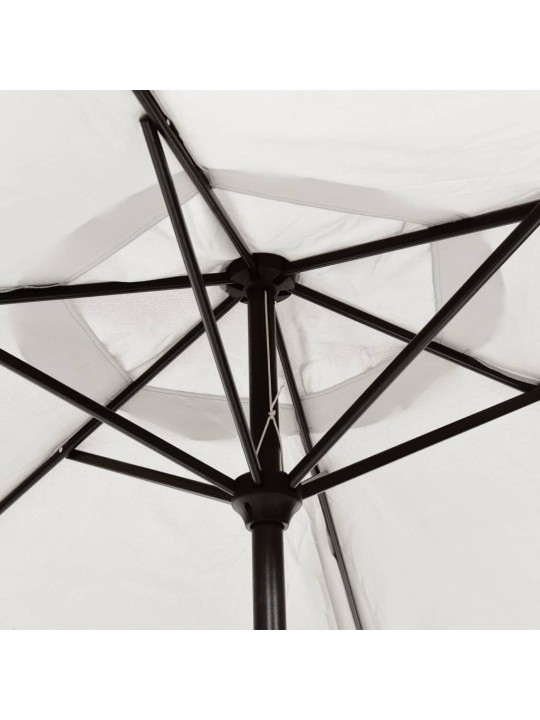 Skėtis nuo saulės, smėlio baltos spalvos, 200x224cm, aliuminis
