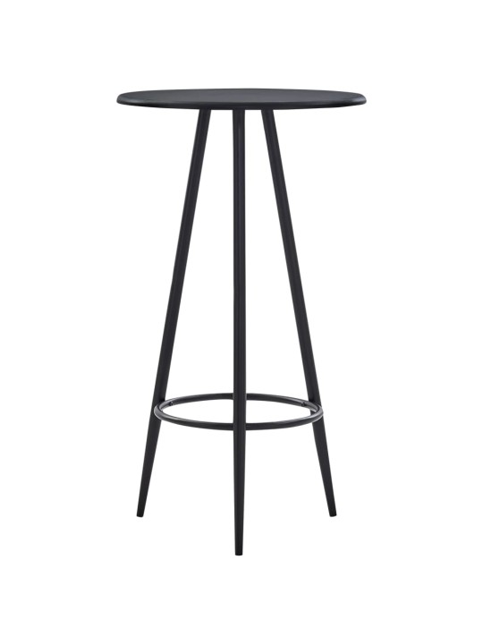 Baro stalas, juodos spalvos, 60x107,5cm, MDF