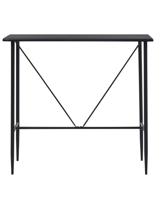 Baro stalas, juodos spalvos, 120x60x110cm, MDF