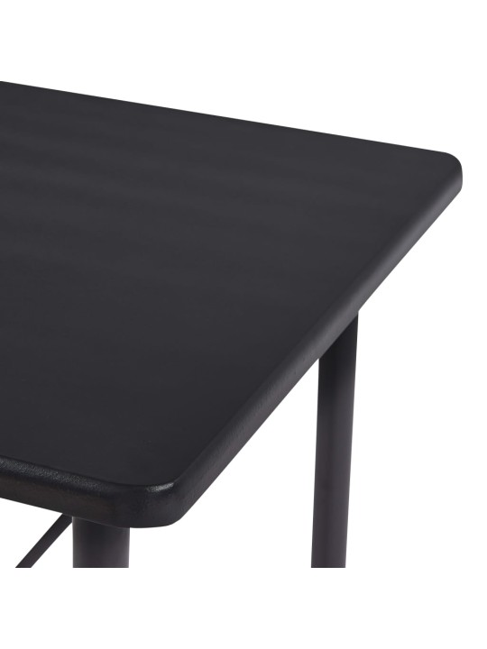 Baro stalas, juodos spalvos, 120x60x110cm, MDF