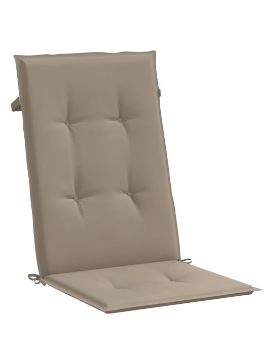 Sodo kėdės pagalvėlės, 4vnt., taupe, 120x50x3cm, audinys