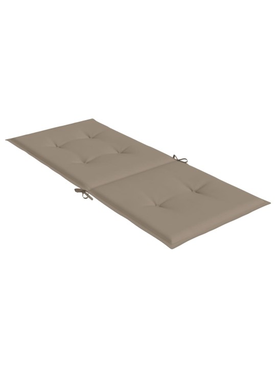 Sodo kėdės pagalvėlės, 4vnt., taupe, 120x50x3cm, audinys