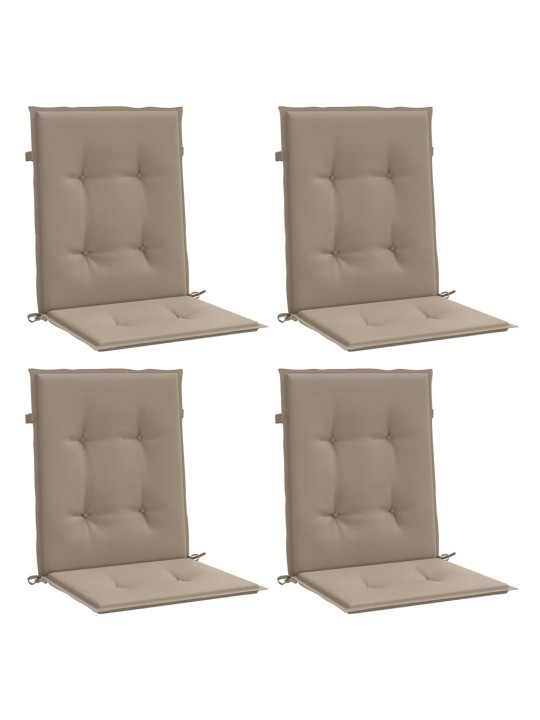 Sodo kėdės pagalvėlės, 4vnt., taupe, 100x50x3cm, audinys