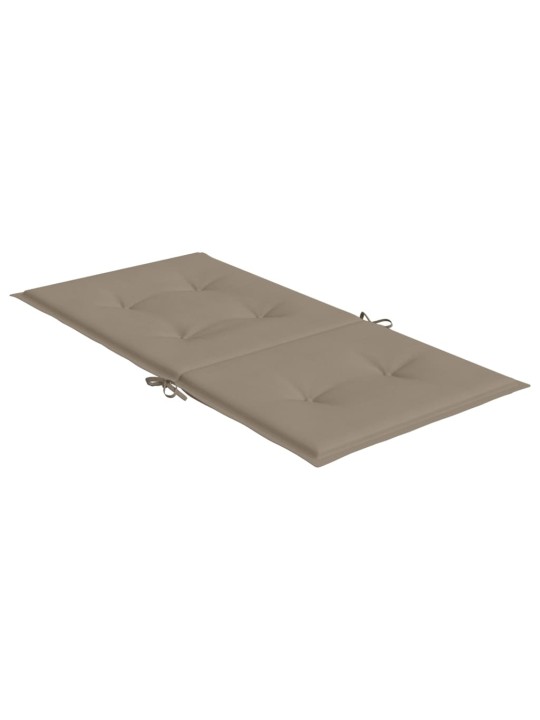 Sodo kėdės pagalvėlės, 4vnt., taupe, 100x50x3cm, audinys