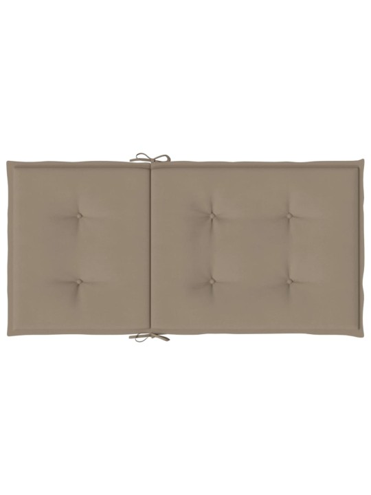 Sodo kėdės pagalvėlės, 4vnt., taupe, 100x50x3cm, audinys