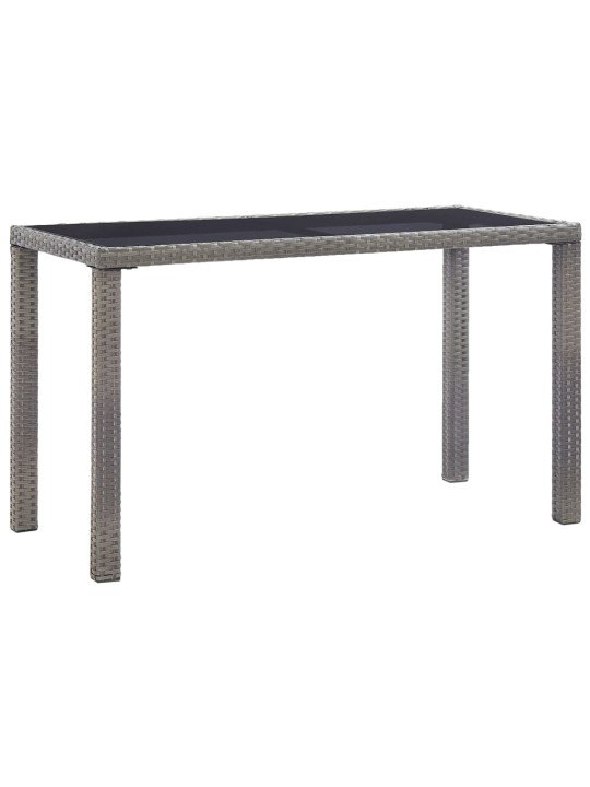 Sodo stalas, antracito spalvos, 123x60x74cm, poliratanas