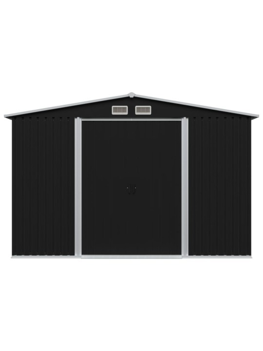 Sodo sandėliukas, antracito spalvos, 257x205x178cm, plienas