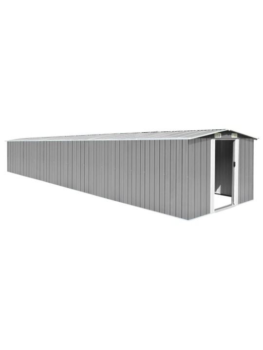 Sodo pašiūrė, pilka, 257x779x181cm, galvanizuotas plienas