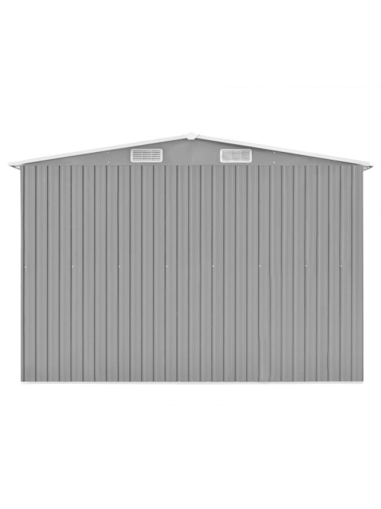 Sodo pašiūrė, pilka, 257x990x181cm, galvanizuotas plienas