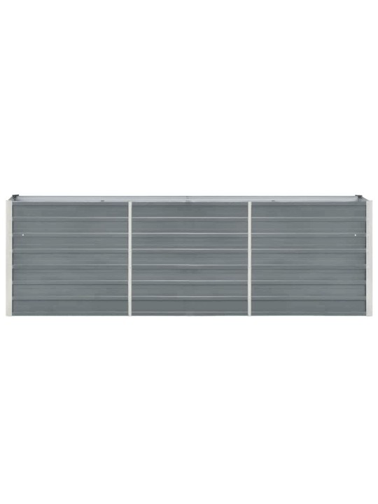 Lovelis, pilkas, 240x40x77cm, galvanizuotas plienas, aukštas