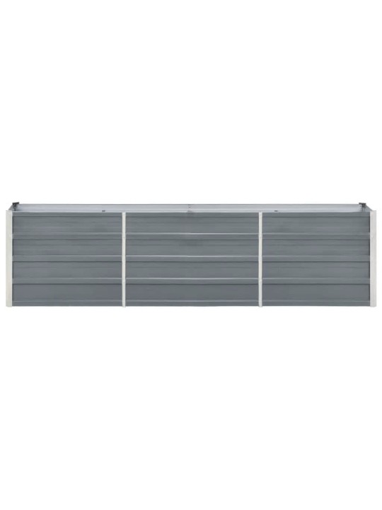 Lovelis, pilkas, 240x40x77cm, galvanizuotas plienas, aukštas
