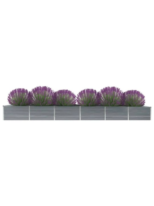 Lovelis, pilkas, 480x80x45cm, galvanizuotas plienas, aukštas