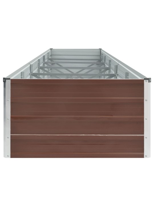 Lovelis, rudas, 480x80x45cm, galvanizuotas plienas, aukštas