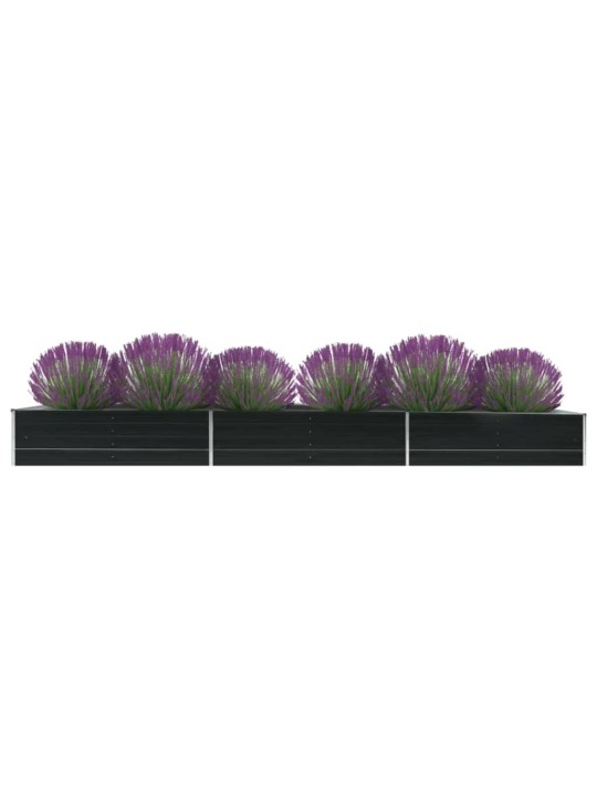 Lovelis, antracito, 480x80x45cm, galvanizuotas plienas, aukštas