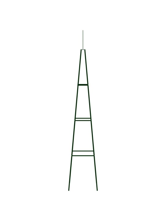 Stovai vijokliniams augalams, 2vnt., tamsiai žalia, 35x35x195cm