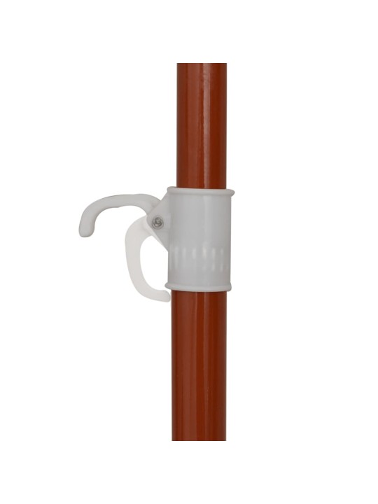 Skėtis nuo saulės su plieniniu stulpu, antracito, 240cm