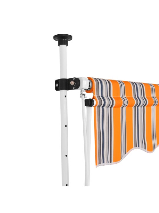 Rankiniu būdu ištraukiama markizė, geltona ir mėlyna, 100cm
