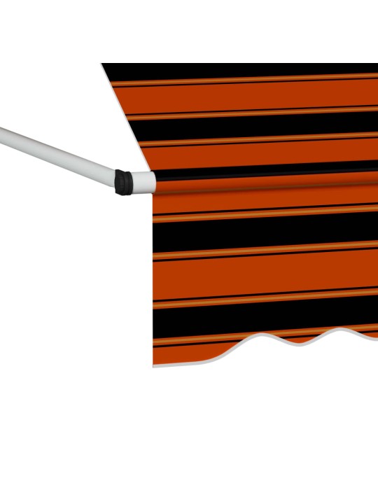 Rankiniu būdu ištraukiama markizė, oranžinė ir ruda, 150cm