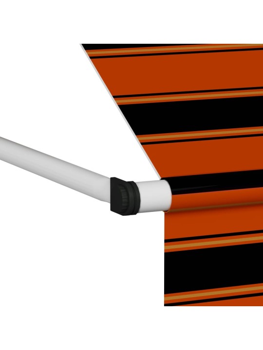 Rankiniu būdu ištraukiama markizė, oranžinė ir ruda, 300cm