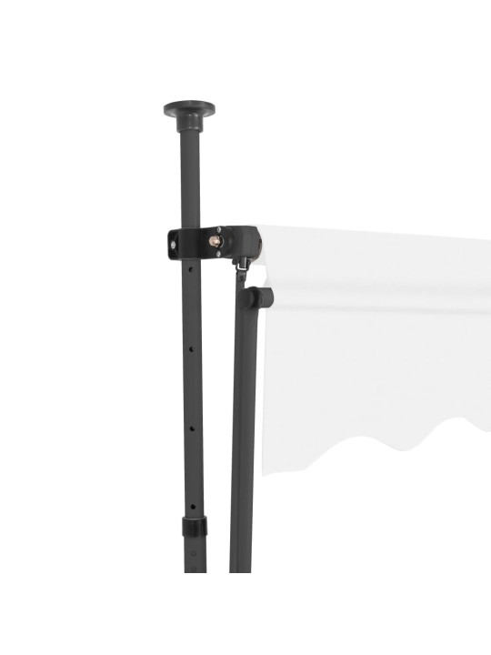 Rankiniu būdu ištraukiama markizė su LED, kreminė, 200cm