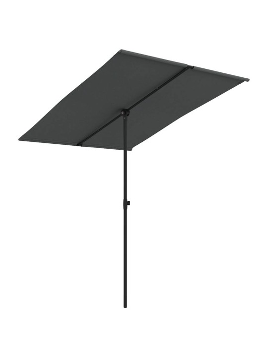 Sodo skėtis nuo saulės su aliuminio stulpu, antracito, 2x1,5m