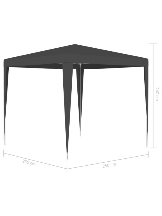 Profesionali proginė palapinė, antracito, 2,5x2,5m, 90g/m²