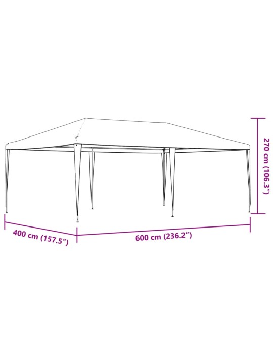 Profesionali proginė palapinė, antracito spalvos, 4x6m, 90g/m²