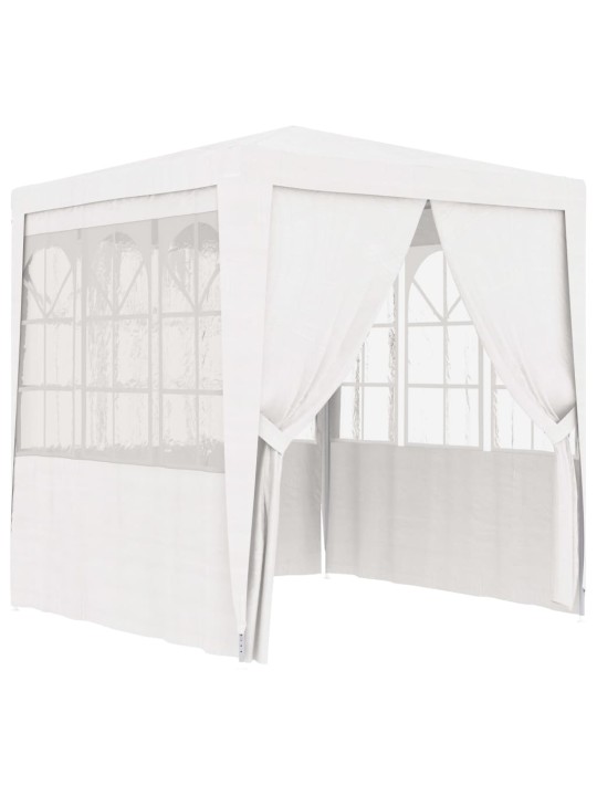 Proginė palapinė su šoninėmis sienomis, balta, 2x2m, 90g/m²