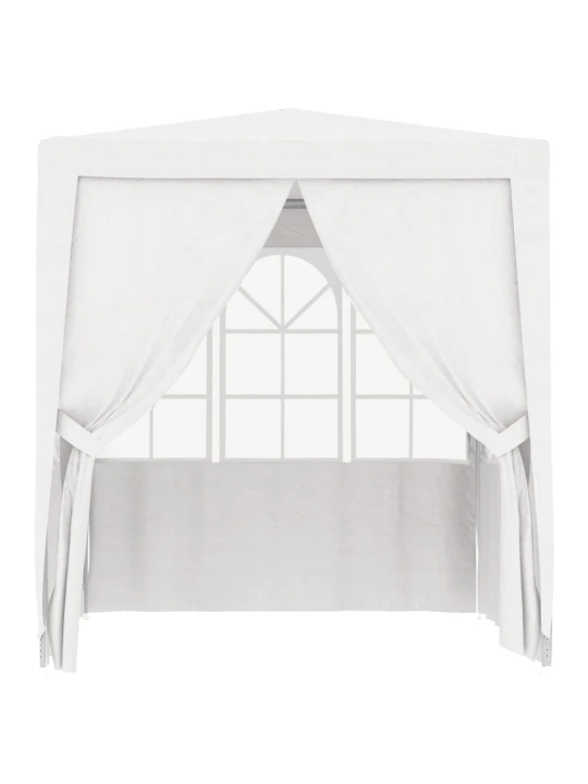 Proginė palapinė su šoninėmis sienomis, balta, 2x2m, 90g/m²