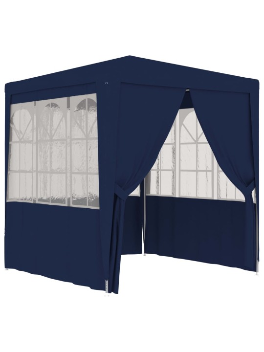 Proginė palapinė su šoninėmis sienomis, mėlyna, 2x2m, 90g/m²
