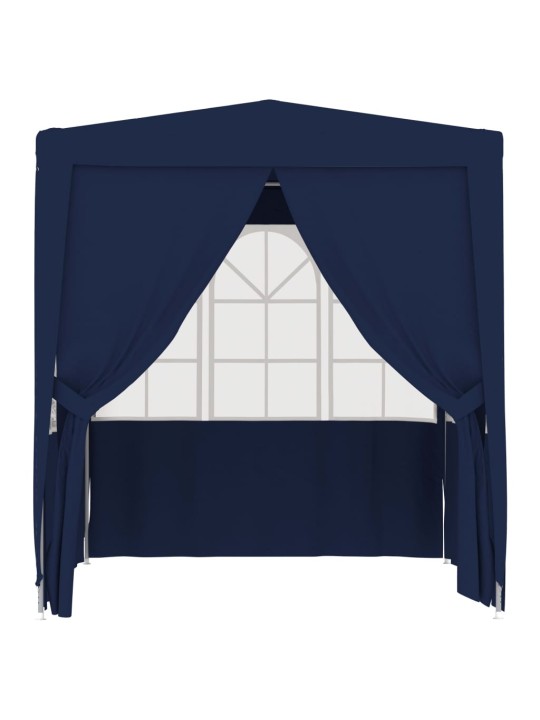 Proginė palapinė su šoninėmis sienomis, mėlyna, 2x2m, 90g/m²