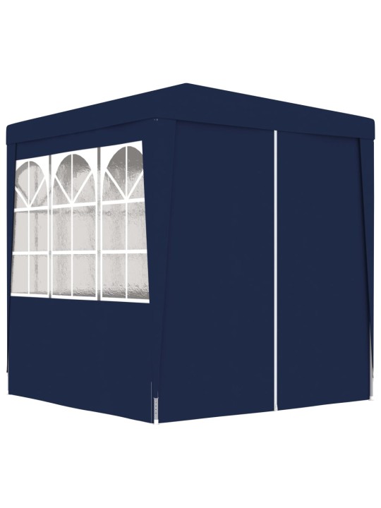 Proginė palapinė su šoninėmis sienomis, mėlyna, 2x2m, 90g/m²