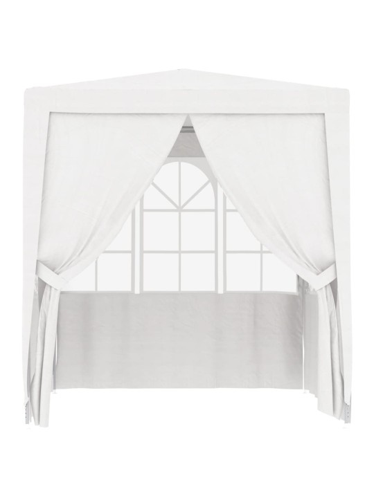 Proginė palapinė su šoninėmis sienomis, balta, 2,5x2,5m, 90g/m²