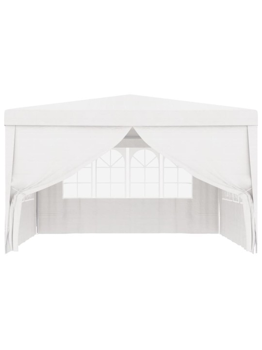 Proginė palapinė su šoninėmis sienomis, balta, 4x4m, 90g/m²