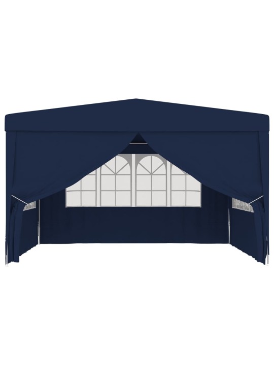 Proginė palapinė su šoninėmis sienomis, mėlyna, 4x4m, 90g/m²