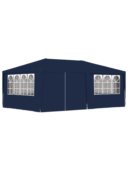 Proginė palapinė su šoninėmis sienomis, mėlyna, 4x6m, 90g/m²