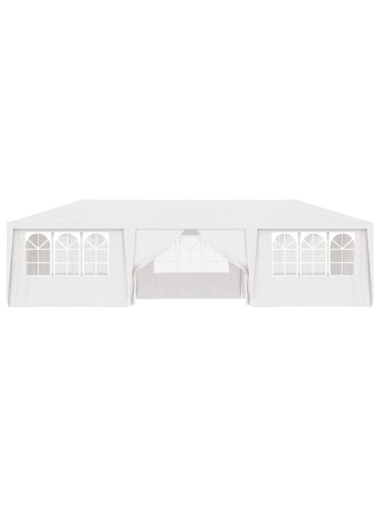 Proginė palapinė su šoninėmis sienomis, balta, 4x9m, 90g/m²