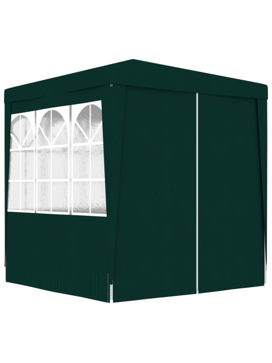Proginė palapinė su šoninėmis sienomis, žalia, 2x2m, 90g/m²