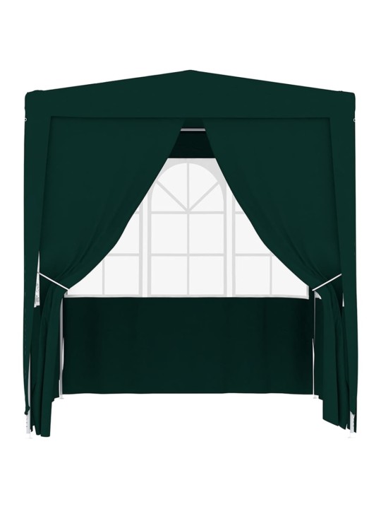 Proginė palapinė su šoninėmis sienomis, žalia, 2x2m, 90g/m²