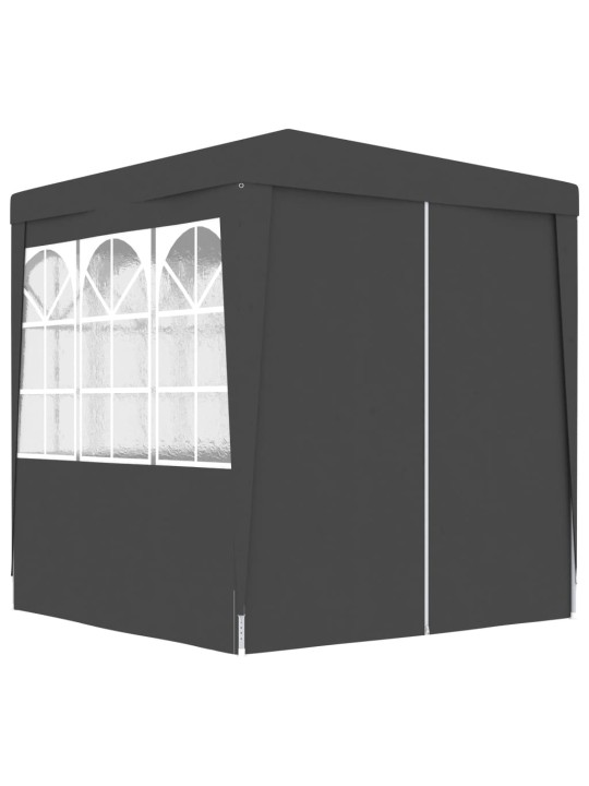 Proginė palapinė sienomis, antracito, 2,5x2,5m, 90g/m²