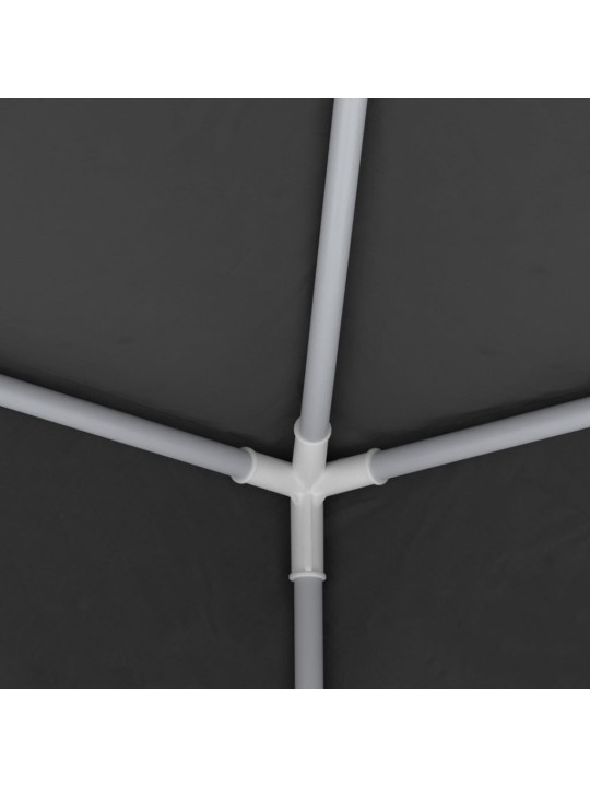 Proginė palapinė su šoninėmis sienomis, antracito, 4x4m, 90g/m²
