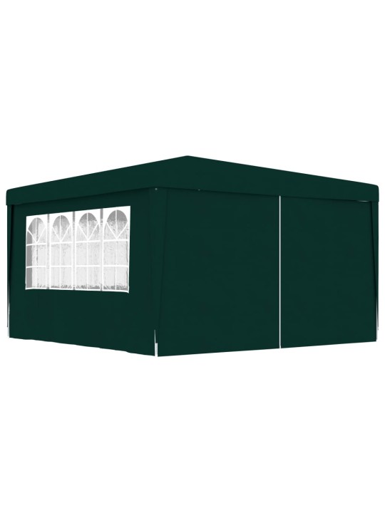 Proginė palapinė su šoninėmis sienomis, žalia, 4x4m, 90g/m²