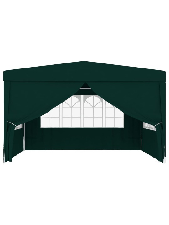 Proginė palapinė su šoninėmis sienomis, žalia, 4x4m, 90g/m²