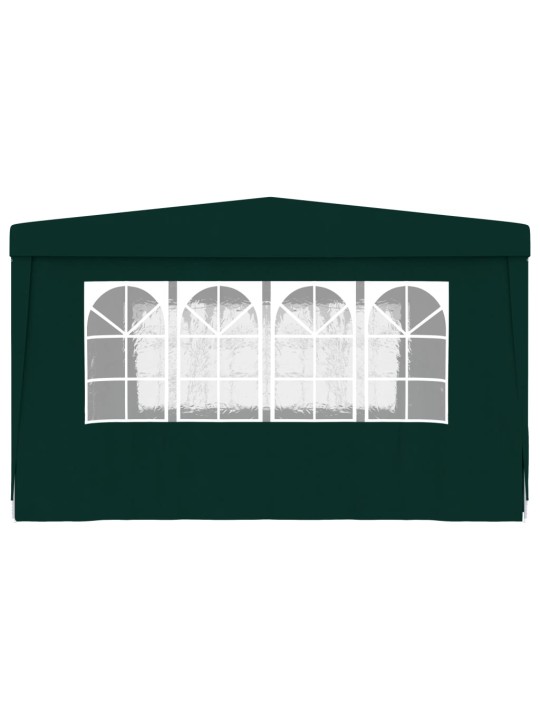 Proginė palapinė su šoninėmis sienomis, žalia, 4x4m, 90g/m²