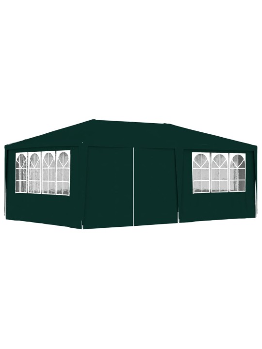 Proginė palapinė su šoninėmis sienomis, žalia, 4x6m, 90g/m²