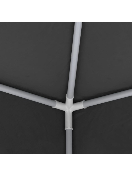 Proginė palapinė su šoninėmis sienomis, antracito, 4x9m, 90g/m²