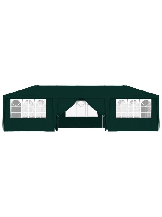 Proginė palapinė su šoninėmis sienomis, žalia, 4x9m, 90g/m²