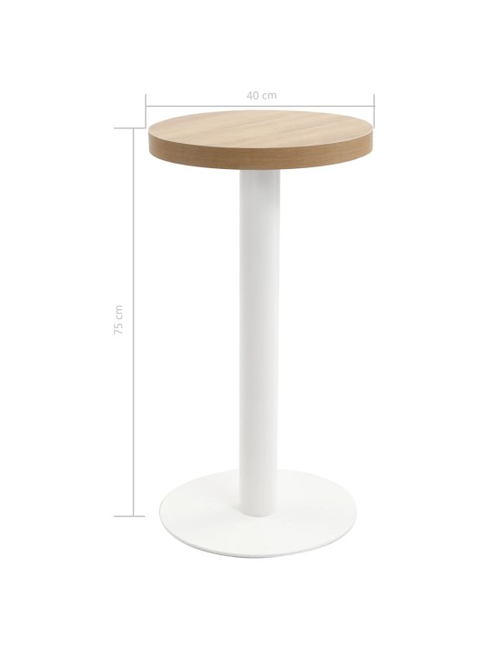 Bistro staliukas, šviesiai rudos spalvos, 40cm, MDF