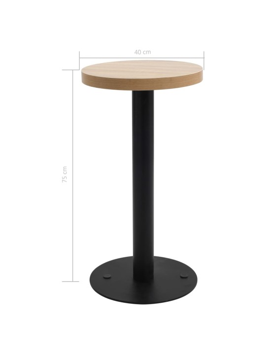 Bistro staliukas, šviesiai rudos spalvos, 40cm, MDF